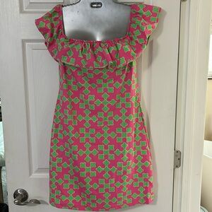 Beautiful pink and green Sailor Dress size Medium.